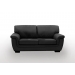 Hotdeal reno ２seatpu leather sofa black
